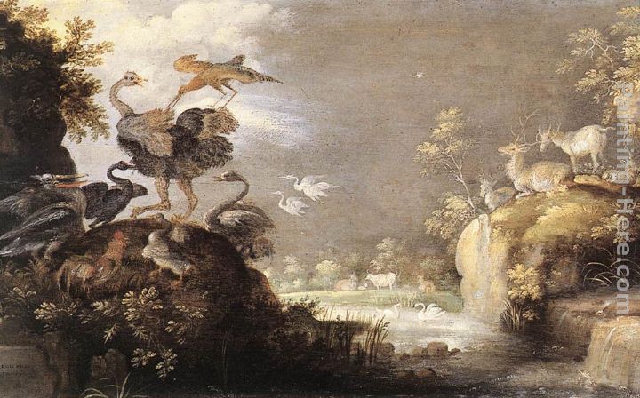 Roelandt Jacobsz Savery Landscape with Animals painting anysize 50% off